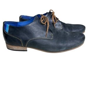 John Fluevog Men’s Black Derby Shoes. Size 9